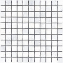 Asian Statuary (Oriental White) Marble 1x1 Polished Mosaic Tile For Kitchen Backsplash and Bathroom Wall or Bathroom Floor - tilestate