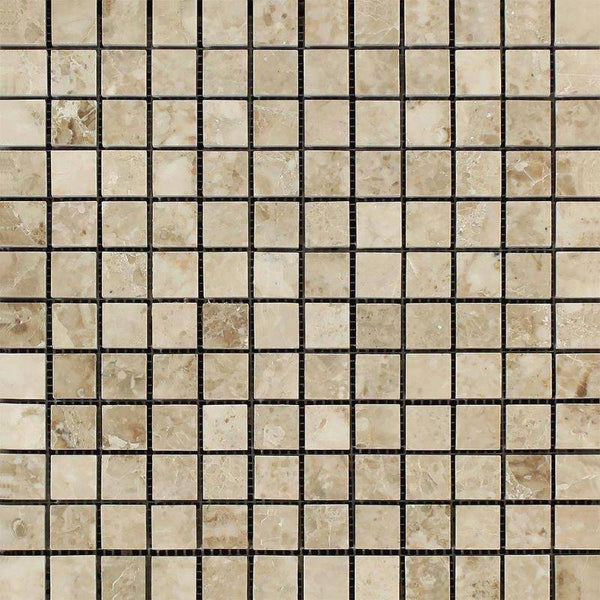 Cappuccino Marble 1x1 Polished Mosaic Tile - tilestate