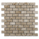 Cappuccino Marble 1x2 Polished Mosaic Tile - tilestate