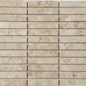 Cappuccino Marble 1x4 Staggered Polished Mosaic Tile - tilestate
