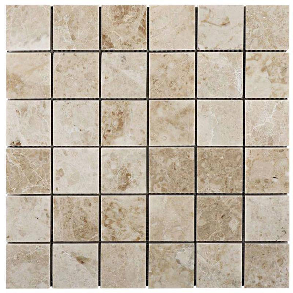 Cappuccino Marble 2x2 Polished Mosaic Tile - tilestate