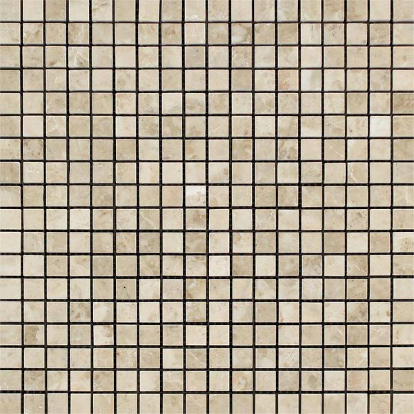 Cappuccino Marble 5/8x5/8 Polished Mosaic Tile - tilestate