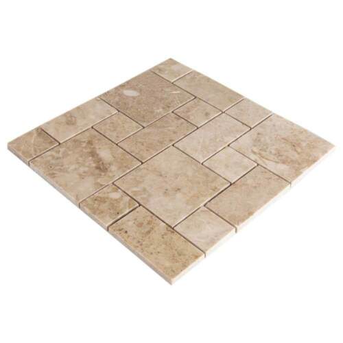 Cappuccino Marble Mini Pattern Polished Mosaic Tile - tilestate