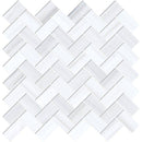 Dolomite Pearl Marble 1x2 Herringbone Polished Mosaic Tile - tilestate