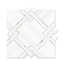 Dolomite Square With Calacatta Strap Polished - tilestate