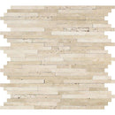 Durango Honed Travertine Small Random Strip Mosaic Tile - tilestate