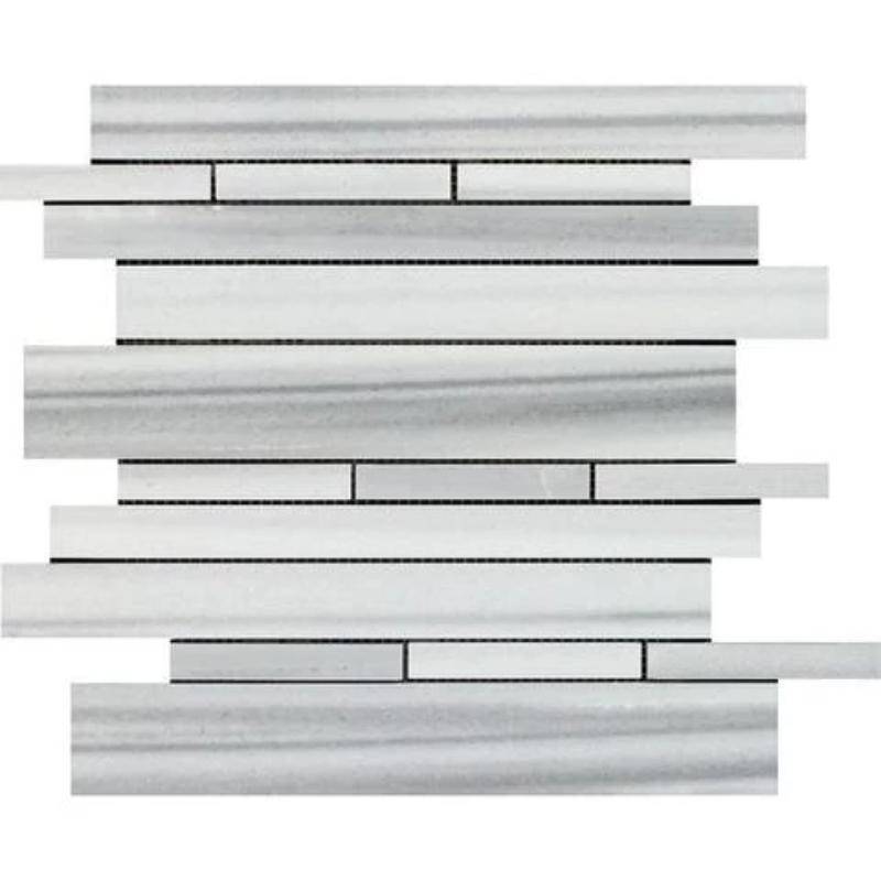 Marmara Marble Random Insert Polished Mosaic Tile - tilestate