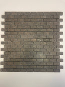 Nova Blue Mini Brick Limestone 1/2X1 Honed Mosaic Tile - tilestate