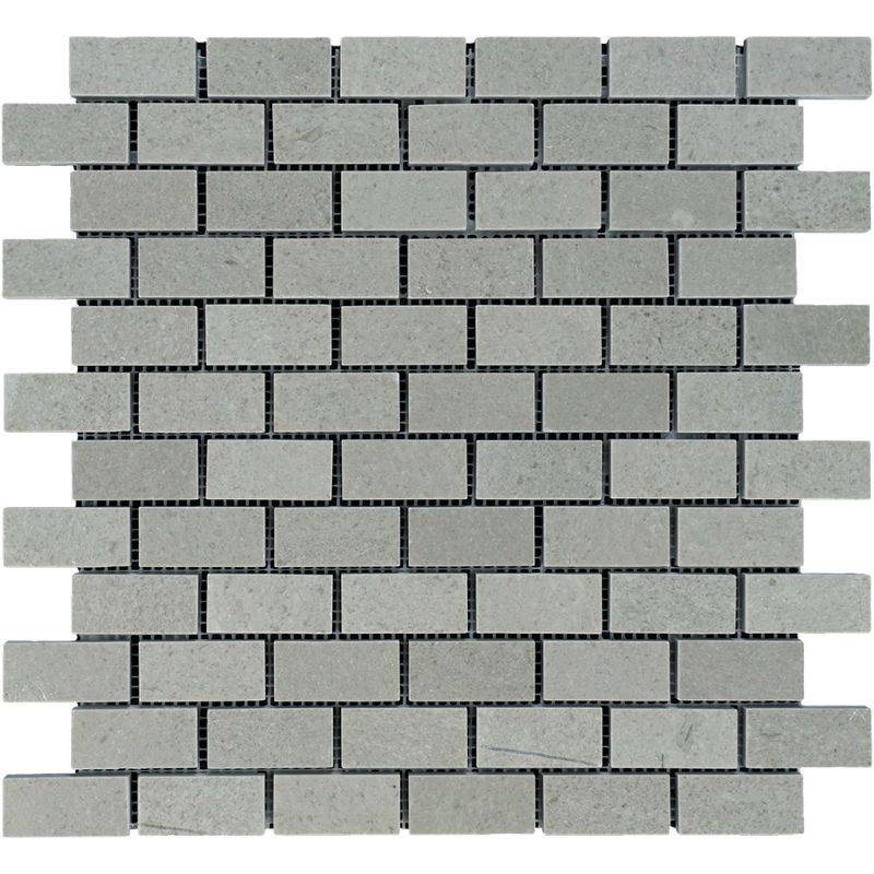 Spanish Grey Marble 1x2 Polished Mosaic Tile - tilestate