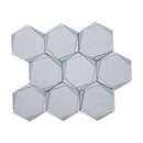 MYKONOS SIKINOS Dolomite/Leyte Blue/Thassos Mosaic Tile - tilestate