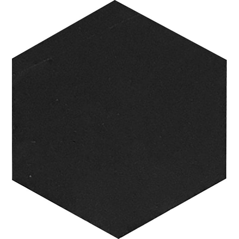 Tuxedo Park 10 Nero Hex Honed Eastern Black Mosaic Tile - tilestate