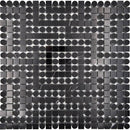 MICRONESIA TAKATIK Eastern Black Polished, Eastern Black honed Mosaic Tile - tilestate