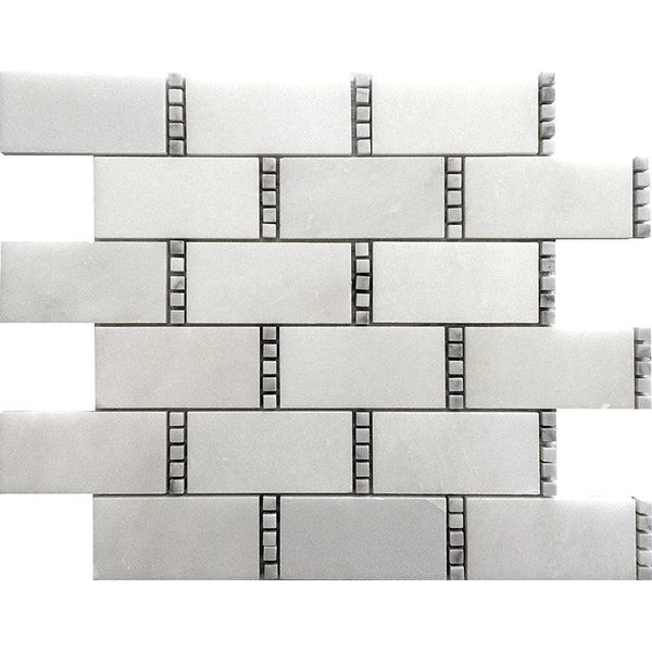 Dc Metro Anacostia Eastern White/ Bianco Carrara Mosaic Tile - tilestate