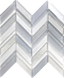ICELAND REYKJAVIK CHEVRON Glass Mosaic Tile - tilestate