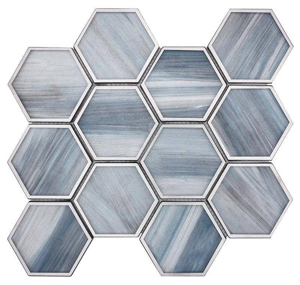 SAINT TROPEZ Saint Tropez Daybreak Glass Mosaic Tile - tilestate