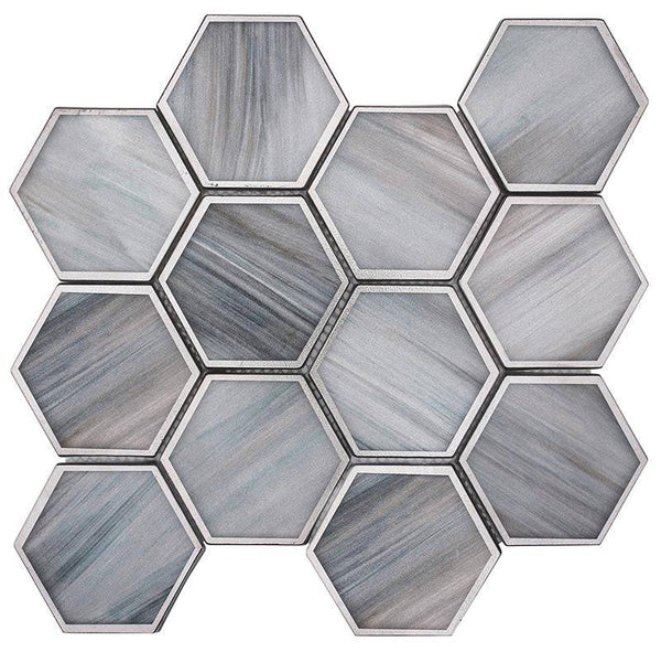 SAINT TROPEZ Saint Tropez Dusk Glass Mosaic Tile - tilestate