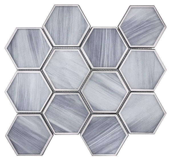 SAINT TROPEZ Saint Tropez Moonrise Glass Mosaic Tile - tilestate