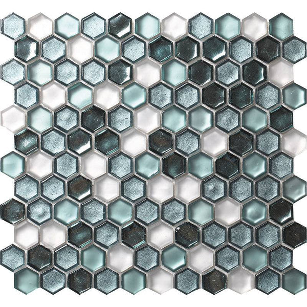 GLAMOUR CORDOBA EMERALD Glass Mosaic Tile - tilestate