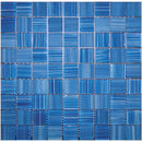 NETHERLANDS MONDRIAN WATER glass Mosaic Tile - tilestate