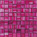NETHERLANDS MONDRIAN FUSCIA glass Mosaic Tile - tilestate