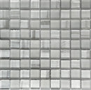 NETHERLANDS MONDRIAN SILVER glass Mosaic Tile - tilestate
