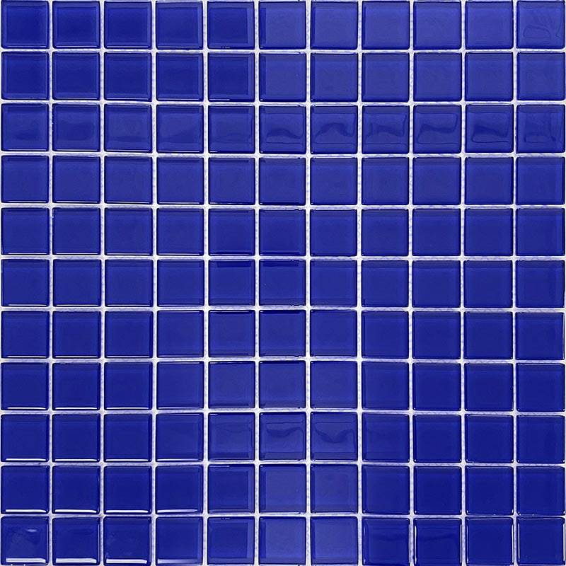 COLOR PALETTE COBALT BLUE GLOSS 11.8x11.8 glass Mosaic Tile - tilestate