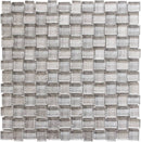 BALI BATIK WOODEN GRAY Glass Mosaic Tile - tilestate