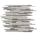 CASCADES GRAY MIST glass Mosaic Tile - tilestate