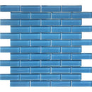 COLOR PALETTE LAGUNA 1x3 BRICK GLOSS glass Mosaic Tile - tilestate