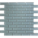 COLOR PALETTE PALE 1x3 BRICK GLOSS glass Mosaic Tile - tilestate