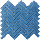 COLOR PALETTE LAGUNA 1x3 HERRINGBONE GLOSS glass Mosaic Tile - tilestate