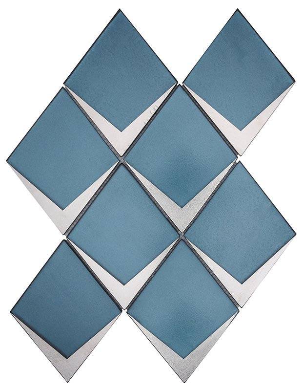 SAINT TROPEZ Saint Tropez Cadet Glass Mosaic Tile - tilestate