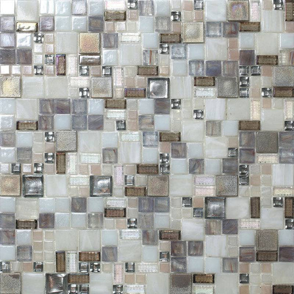 GLAMOUR TAYLOR MOONDUST Glass Mosaic Tile - tilestate