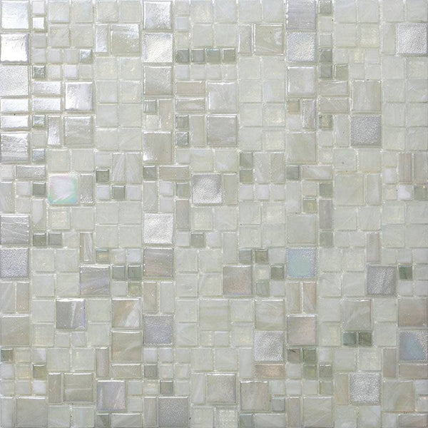 GLAMOUR TAYLOR PEARL Glass Mosaic Tile - tilestate