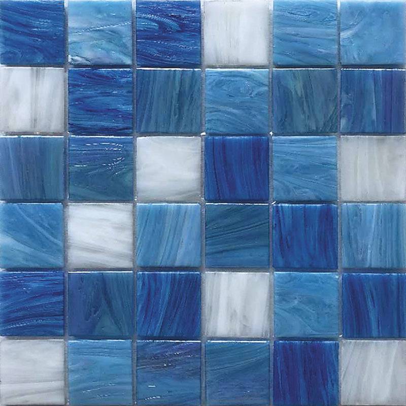 SOLID COLORS AND MIxES 2 Stella MIx48-BL593 Glass Mosaic Tile - tilestate