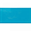 COLOR PALETTE TURQUOISE CLOUD GLOSS 3x6 glass Mosaic Tile - tilestate