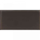 COLOR PALETTE PEWTER GLOSS 3x6 glass Mosaic Tile - tilestate