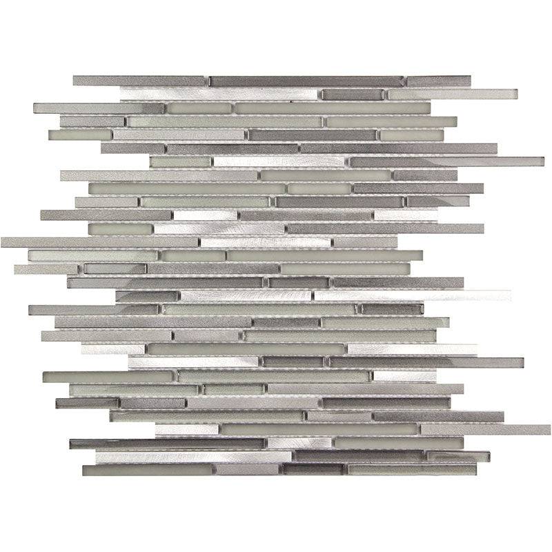 CASCADES HAZE glass, metal Mosaic Tile | tilestate