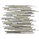 CASCADES WISP glass, metal Mosaic Tile - tilestate