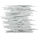 CASCADES STAINLESS glass, metal Mosaic Tile - tilestate