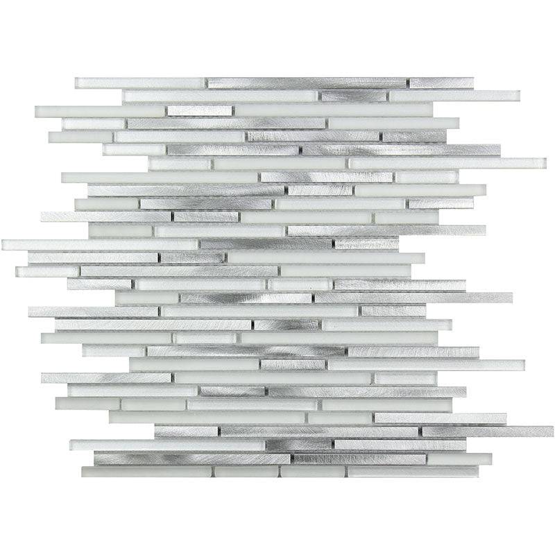 CASCADES STAINLESS glass, metal Mosaic Tile - tilestate