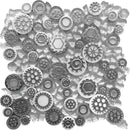 NETHERLANDS MICHELANGELO WHITE glass, resin Mosaic Tile - tilestate