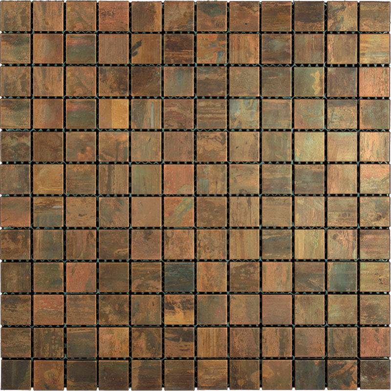 METALLICO COPPER RIM metal Mosaic Tile - tilestate