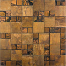 METALLICO COPPER VALLEY metal Mosaic Tile - tilestate