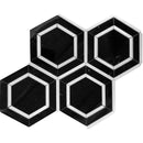 Tuxedo Park 6 Nero Bianco Hex Polished Nero Marquina/thassos Mosaic Tile - tilestate