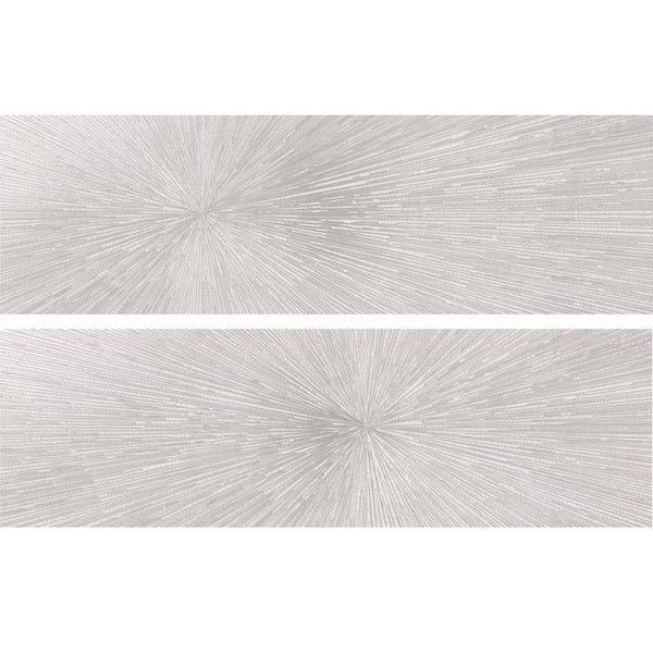 STELLAR  WHITE DECO A+B 1248 Porcelain Mosaic Tile - tilestate