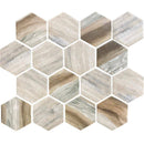 NANTUCKET SANKATY HEx Recycled glass Mosaic Tile - tilestate