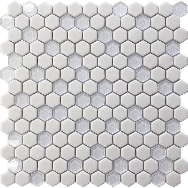 VERRE GLACAGE FORME recycled glass Mosaic Tile - tilestate