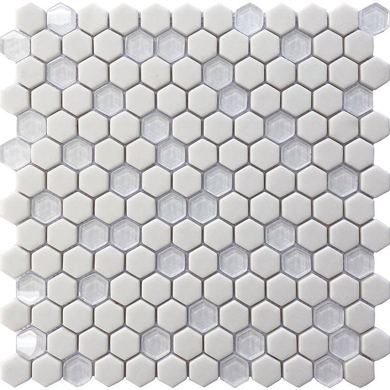VERRE GLACAGE FORME recycled glass Mosaic Tile - tilestate