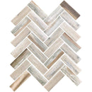 NANTUCKET SANKATY HERRINGBONE Recycled glass Mosaic Tile - tilestate